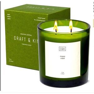Craft‎ & Kin Double Wick 12 oz Soy Blend Candle Mayan Copal